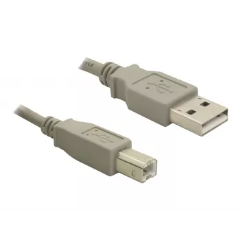 Câble upstream USB 2.0 Delock A mâle vers B mâle, 3 m, noir 82216