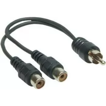 Good Connections 5901-KA câble adaptateur audio, 1x RCA mâle vers 2x RCA femelle, 0,2 m, noir