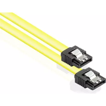 Câble SATA 6 Gb/s GoodConnections avec clip métallique, 0,50 m, jaune 5047-A05Y