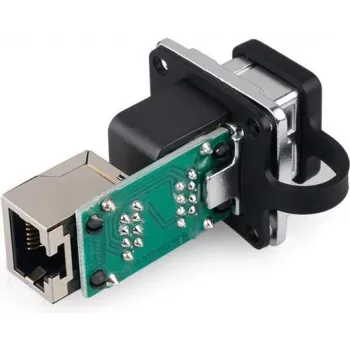 Coupleur RJ45 industriel GoodConnections Alcasa IC06-R302, IP65/IP67, gris, boîtier en zinc, -40 à 80 °C