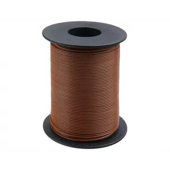 Donau Elektronik 119-18 Stranded Hook-Up Wire 1x0.14mm² Brown 100m