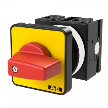 Eaton T0-2-1/E-RT interrupteur 3 pôles, noir/rouge/jaune 011082