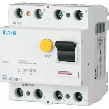 EATON PFIM-63/4/003-G/F disjoncteur différentiel 63 A tétrapolaire 30 mA type G/F 187358