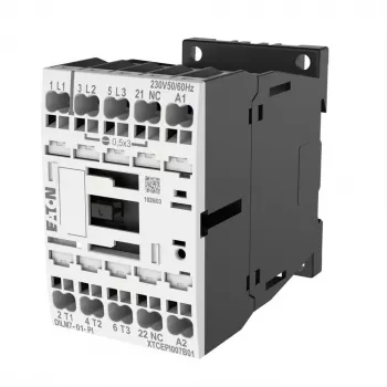 EATON DILM7-19922401 Power Contactor, 3-Pole, 7 A, 230 V AC Coil