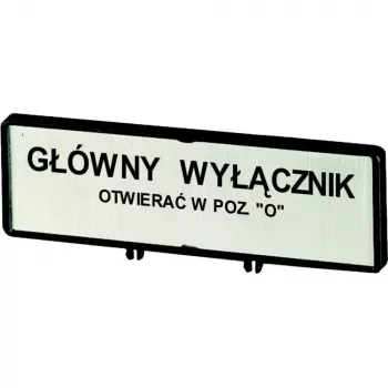 Eaton ZFS71-T0 porte-plaque signalétique, 30x30 mm, noir, RMQ-Titan 205540