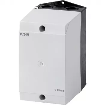 Eaton CI-K boîtier vide pour montage sur rail DIN, 100 x 160 x 145 mm, gris clair (RAL 7035), couvercle noir (RAL 9005) 206883