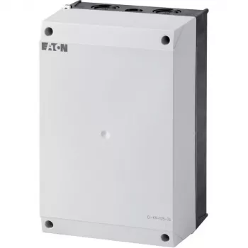 Eaton boîtier à bride bas noir/haut blanc 160 x 240 mm PC IP65 avec rail DIN (CI-K 4-125-TS)