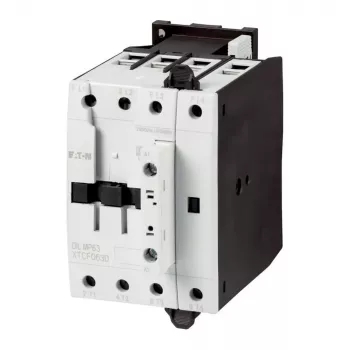 Eaton DILMP63 Power Contactor, 3-Pole, 63 A, 230 V AC 50 Hz / 240 V AC 60 Hz Coil, 1 NO + 1 NC, IP00 109855