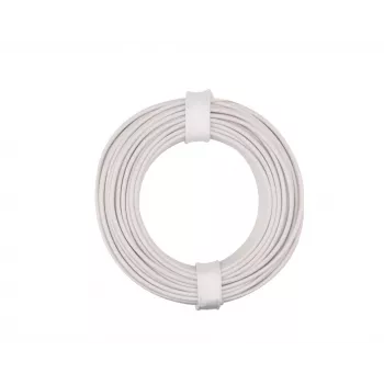 Donau Elektronik 175-015 LiY Stranded Hook-Up Wire 1 x 0.75 mm² White 10 m