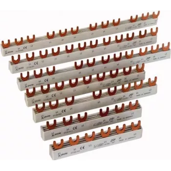 Eaton 215644 borne de barre omnibus, droite, mâle, cuivre, blanc, 10 mm², 63 A