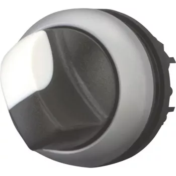 Eaton M22-WKV sélecteur rotatif, levier, position V, maintenu, IP66, noir/gris 216874