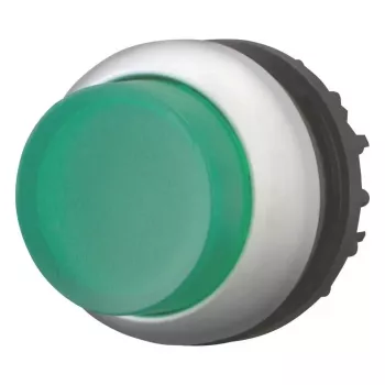 Eaton M22-DLH-G interrupteur à bouton-poussoir, noir/vert/métallique 216969