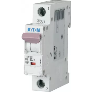 Disjoncteur miniature (MCB) Eaton PXL-C32/1, 1 pôle, courbe C, 32 A, 6 kA, 230/400 V AC 236062