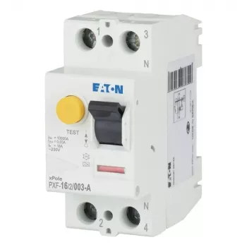 Eaton PXF-16/2/003-A Residual Current Circuit Breaker (RCCB), 2-Pole, 16 A, 30 mA, Type A, 230 V AC 236730