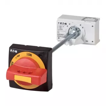 Eaton NZM1-XTVDV Poignée rotative à accouplement de porte, verrouillable, rouge/jaune 260178