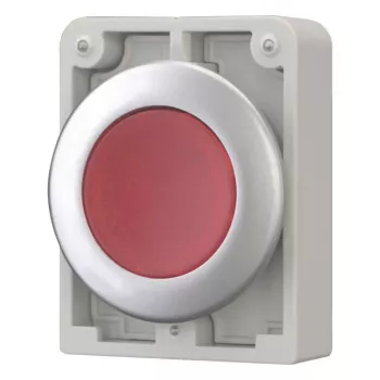 Actionneur de bouton-poussoir Eaton M30C-FDL-R rond plat chromé rouge 182926