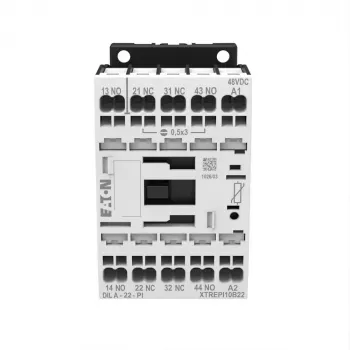 EATON DILA-22(24VDC)-PI Auxiliary Contactor, 24 V DC Coil, 2NO+2NC, Push-in Terminals 199218