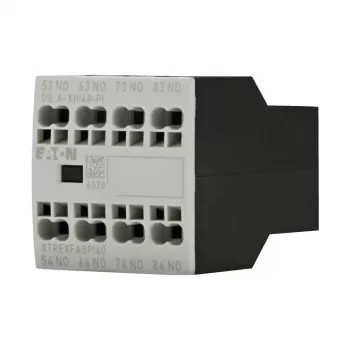 Eaton DILA-XHI40-PI Auxiliary Contact Block, 4 N.O., Front Mount, Push-in Terminals 199317