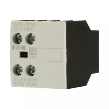 Eaton DILA-XHI20 Auxiliary Contact Block, 45 mm Width, Black/White, -25 to 60 °C 276422