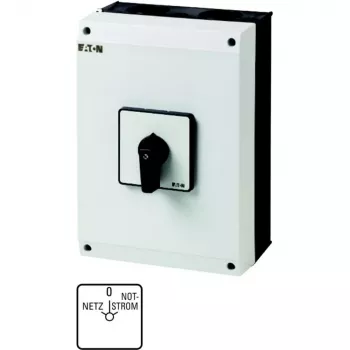 Interrupteur principal Eaton T5-4-8902/I5 4 pôles 63 A, noir/blanc 207214