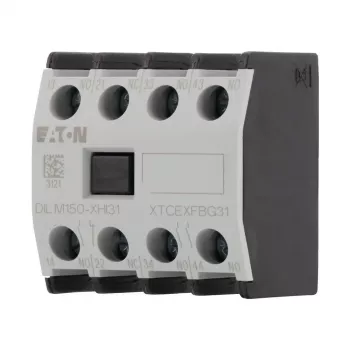 Eaton DILM150-XHI31 Auxiliary Contact Block, 3NO+1NC, Front Mount, Screw Terminals 277949
