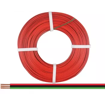 Donau Elektronik 318-014-50 fil souple 3 x 0,14 mm² rouge, vert, noir 50 m