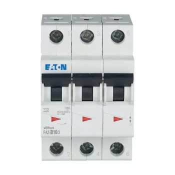 Eaton FAZ-B10/3 disjoncteur miniature type B, 10 A, 3 pôles, 10 kA 278843