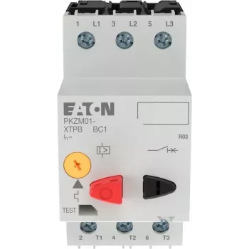 EATON PKZM01-4 Motor Protection Circuit Breaker 4A 3-Pole Push Button 278482