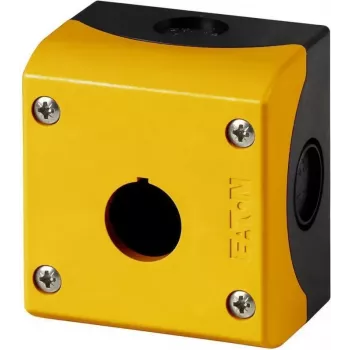 Eaton M22-IY1 boîtier vide, 1 emplacement de montage, fixation au sol, 80 x 72 x 56 mm, jaune