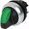 Actionneur de sélecteur Eaton M22-WRLK3-G, 3 positions, maintenu, noir, collerette titane 216847