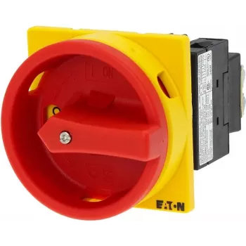Commutateur à cames verrouillable Eaton T0-2-1/EA/SVB 20 A 690 V 1 x 90° jaune/rouge 038873