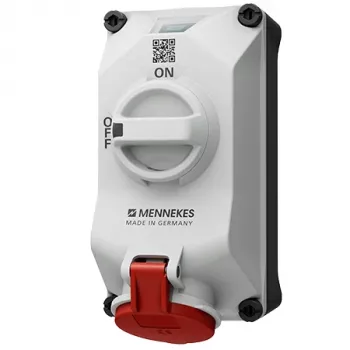 Prise CEE murale Mennekes DUOi 16A 5 pôles 6h 400V IP44 5611506G