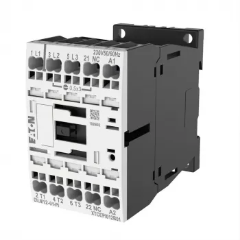 Contacteur EATON DILM12-01 24V DC, 3 pôles, 12 A, 1 contact auxiliaire NO 199248