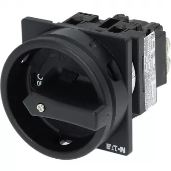 Eaton T0-1-102/EA/SVB-SW commutateur à cames verrouillable 20 A 1 pôle 90° noir