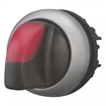 Eaton M22-WLK3-R actionneur de commutateur rotatif lumineux, 3 positions, bouton rouge, 22,5 mm