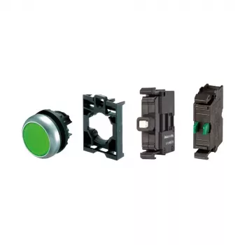 Eaton M22-DL-G-K10LED-BVP bouton-poussoir lumineux, bague frontale en plastique 110930