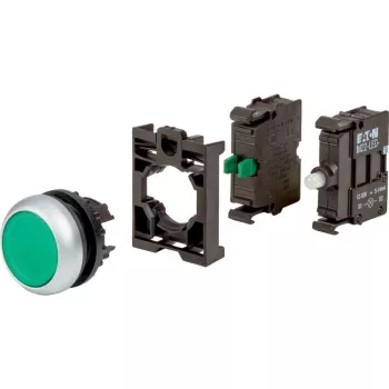 Eaton M22-DL-G-K10LED-BVP bouton-poussoir lumineux, bague frontale en plastique 110930