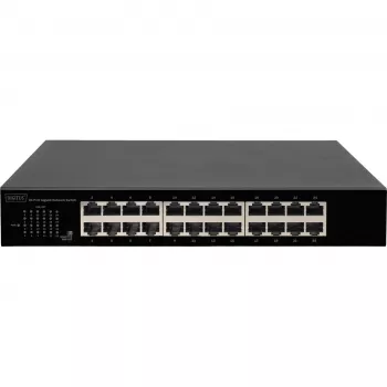 DIGITUS DN-80113-1 commutateur Gigabit 24 ports, montage en rack 19 inch, 48 Gbit/s, non administrable