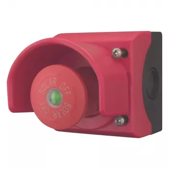 Eaton M22-SOL PV interrupteur-sectionneur de commande, 230 V AC, 6 A, 1NO+1NC, IP67/IP69K, avec bague de protection 150644
