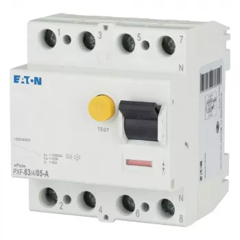 Eaton PXF-63/4/05-A Residual Current Circuit Breaker (RCCB), 4-Pole, 63 A, 50 mA, Type A 236805