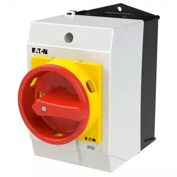 Interrupteur principal Eaton T0-3-8342/I1/SVB, 3 pôles, 20 A, rouge/jaune 207159