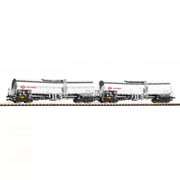 PIKO 47683 TT ensemble de 2 wagons-citernes chimiques Ermewa époque VI