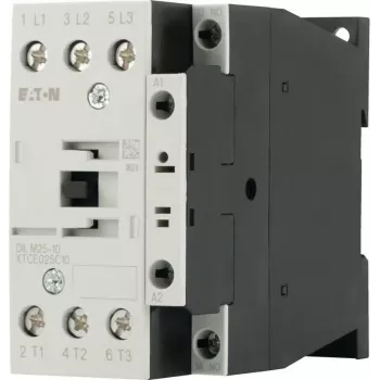 Eaton DILM25-10 24V 50Hz contacteur de puissance 3 pôles, 25 A AC-3, 11 kW, 1 contact auxiliaire NO, bornes à vis, montage sur rail DIN, IP00 277119
