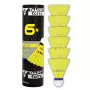 TALBOT TORRO Tech 350 Volant de badminton en nylon, vitesse moyenne, jaune/bleu 479103