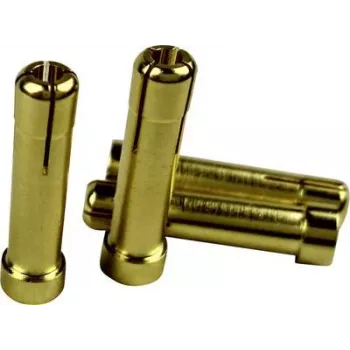 Reely Adapter Plug 4mm Gold Contact Plug to 5mm Gold Contact Socket 1605782