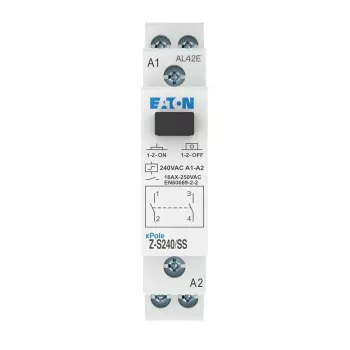 Interrupteur à impulsion EATON Z-S240/SS, rail DIN, 2 NO, 16 A, bobine 240 V AC 265269