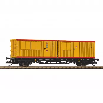 PIKO TT 47729 wagon plat porte-conteneurs avec 2 conteneurs 20ft, PIKO Rail Service