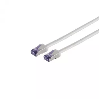 S CONN MAXIMUM CONNECTIVITY Cat. 6A S/FTP Patch Cable, 0.25 m, Grey 08-28000
