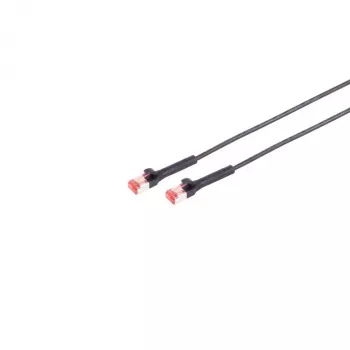 S CONN MAXIMUM CONNECTIVITY Cat. 6A U/FTP Patch Cable, Bendable RJ45, 7.5 m, Black 08-29065
