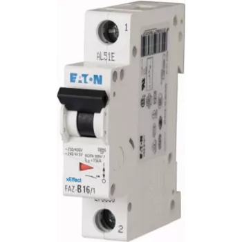 Eaton FAZ-C1/1 Miniature Circuit Breaker Type C, 1 A, 1-Pole, 10 kA, DIN Rail 278546